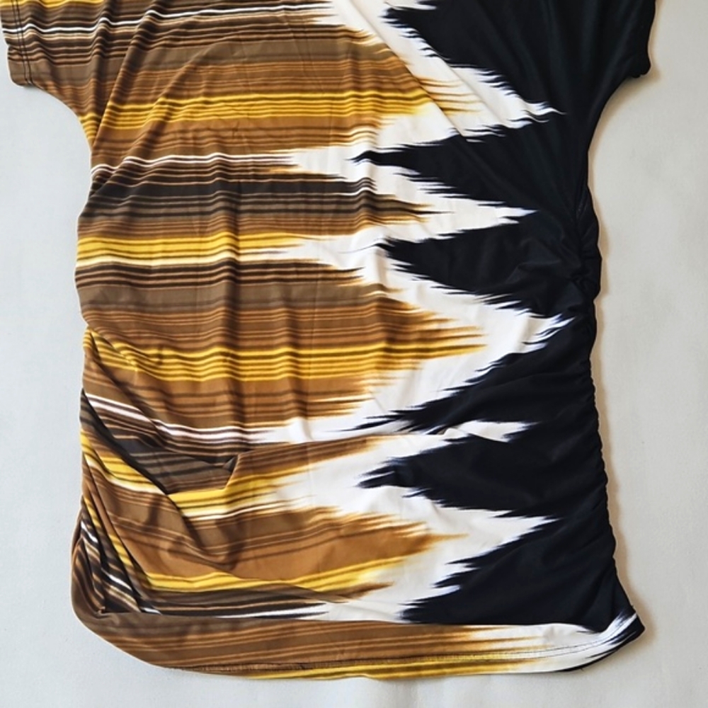 Carmen Marc Valvo Deco Zig Zag Kimono Swim Cover-Up - Picture 5 of 11